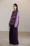 Yasmin Lavender Purple Jacquard Cheongsam Top