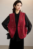 Ginevra Beaded V-Neck Modern Vest Cheongsam
