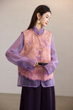 Ming Blush Embroidered Cheongsam Vest
