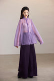 Beatrix Fairy White Semi-Transparent Cheongsam Top