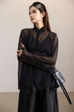 Beatrix Fairy White Semi-Transparent Cheongsam Top