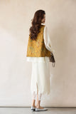 Andante Flower Yellow Jacquard Cheongsam Vest