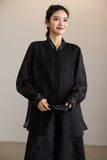 Kaida Crabapple Yellow Embroidered Cheongsam Top