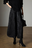 Priscilla Wide Leg Black Casual Pants Cheongsam