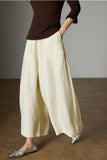 Priscilla Wide Leg Black Casual Pants Cheongsam