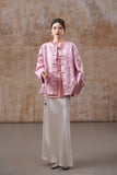 Glow Off White Jacquard Cheongsam Top