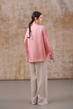 Glow Off White Jacquard Cheongsam Top