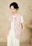 Interlude Pink Beaded Embroidered Cheongsam Top