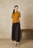 Gwen Yellow Jacquard Cheongsam Top