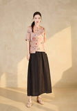 Gwen Yellow Jacquard Cheongsam Top