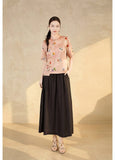 Gwen Yellow Jacquard Cheongsam Top