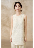 Villa Rice Apricot Floral Cheongsam Dress