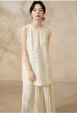 Villa Rice Apricot Floral Cheongsam Dress