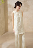 Villa Rice Apricot Floral Cheongsam Dress