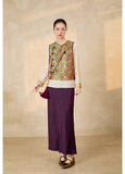 Opal Green Jacquard Qipao Vest
