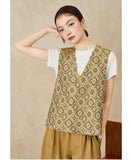 Begonia Light Green Jacquard Cheongsam Top