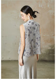 Mirabel Pink Velvet Modern Vest Cheongsam