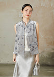 Mirabel Pink Velvet Modern Vest Cheongsam