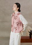 Mirabel Pink Velvet Modern Vest Cheongsam