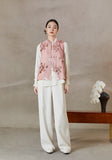 Mirabel Pink Velvet Modern Vest Cheongsam