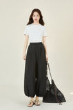 Primula Black Casual Balloon Pants Cheongsam