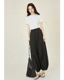 Primula Black Casual Balloon Pants Cheongsam
