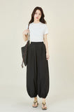 Primula Black Casual Balloon Pants Cheongsam