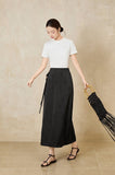 Flora Black Jacquard Cheongsam Skirt
