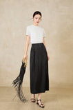 Flora Black Jacquard Cheongsam Skirt