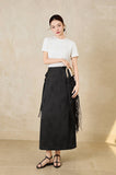 Flora Black Jacquard Cheongsam Skirt