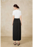 Flora Black Jacquard Cheongsam Skirt
