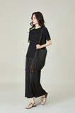 Flora Black Jacquard Cheongsam Skirt