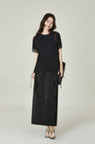Flora Black Jacquard Cheongsam Skirt