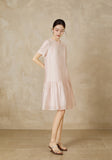 Lupin Pink Jacquard Cheongsam Dress