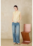 Interlude Pink Floral Jacquard Cheongsam Top