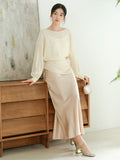 Verse Cloud Apricot Floral Jacquard Cheongsam Top