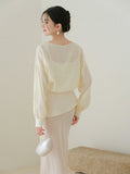 Verse Cloud Apricot Floral Jacquard Cheongsam Top