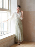 Carlotta Jade Green Lace Cheongsam Dress