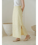 Hollyhock 2-Piece Almond Yellow Cheongsam Top