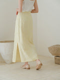 Hollyhock 2-Piece Almond Yellow Cheongsam Top