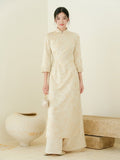 Margot 2-Piece Jinxing Pattern Cheongsam Dress