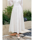 Sybil Soft White Mulberry Silk Cheongsam Dress