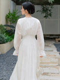 Sybil Soft White Mulberry Silk Cheongsam Dress