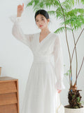 Sybil Soft White Mulberry Silk Cheongsam Dress
