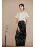 Natalia 2-Piece Cloud White Top Cheongsam Set