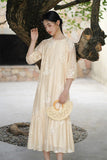 Azalea Lyocell Embroidered Cheongsam Dress