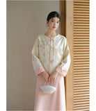 Brocade Embroidered Cheongsam Top