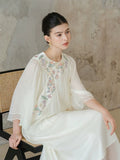 Chrysoprase Mulberry Silk Cheongsam Dress