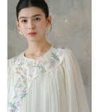 Chrysoprase Mulberry Silk Cheongsam Dress