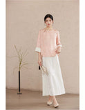 Gwen Pearl White A-Line Cheongsam Skirt